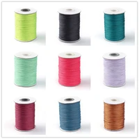 88yardsroll korean waxed polyester cord 1mm thread string rope spool wire beading diy bracelet necklaces jewelry findings