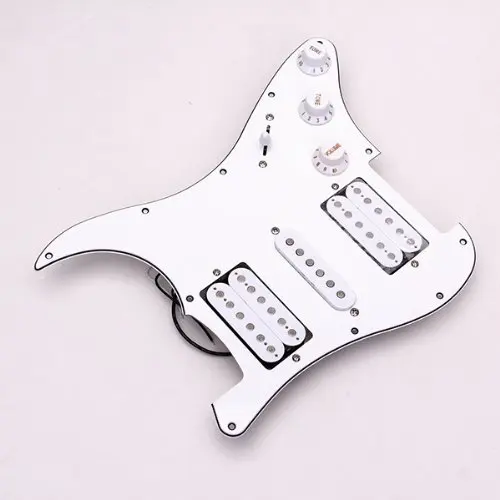 SEWS загружен Prewired электрогитара Pickguard пикапы 11 Отверстие HSH белый | Спорт и