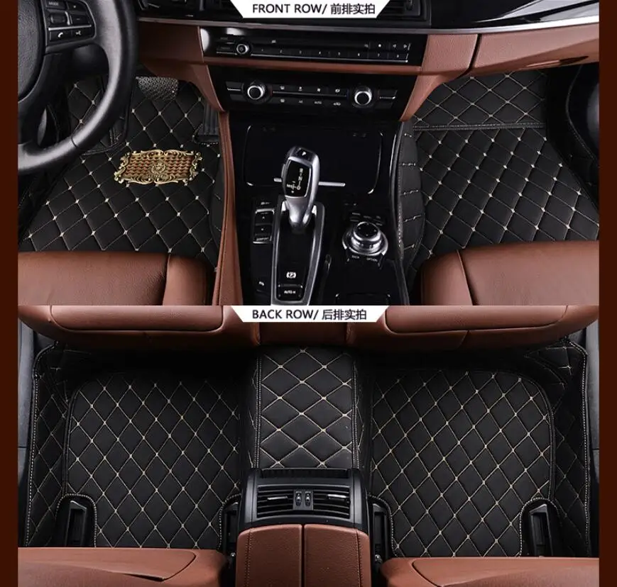 JINGHANG автомобильные коврики для Audi A7 S7 RS7 2012-2018 ног высокое качество вышивка кожа