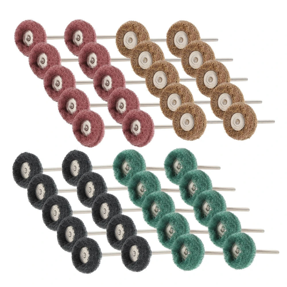 40 шт. мини шлифовальная щетка нейлоновое волокно полировочное колесо |