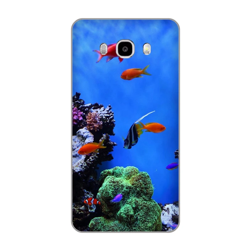 Красивая рыбка дисплей крылатки клоун Мягкий ТПУ чехол для телефона Samsung Galaxy J3 J4 J5