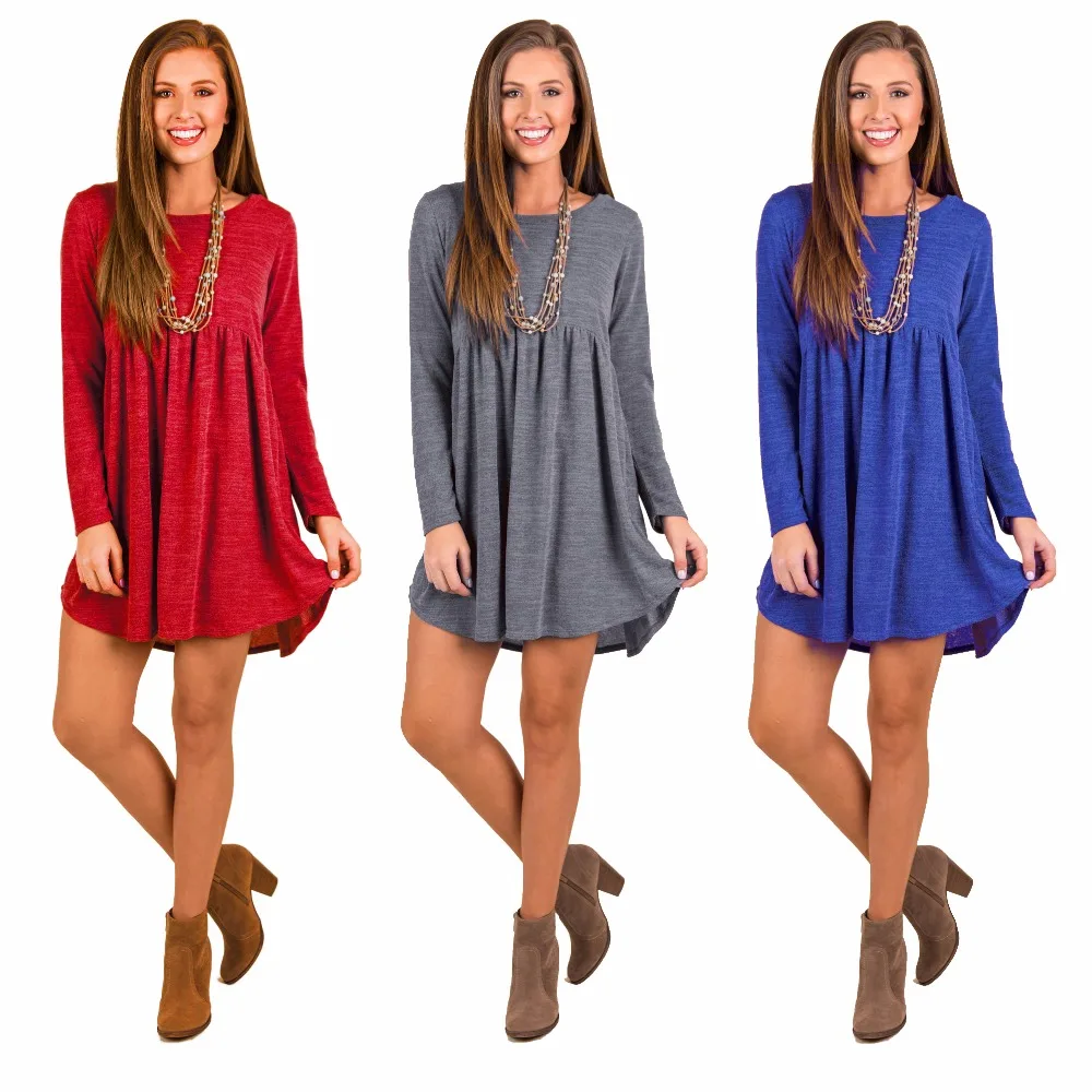 Новинка 2017 женское удобное свободное платье футболка с длинным рукавом|t-shirt dress|new