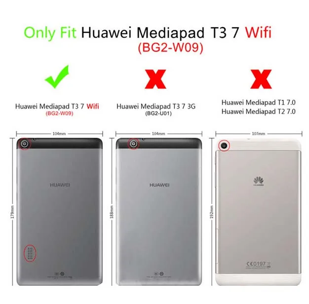 Чехол для huawei MediaPad T3 7 0 Wifi BG2 W09 защитный флип чехол дюймов Wi Fi стоять кожа Fundas shell +