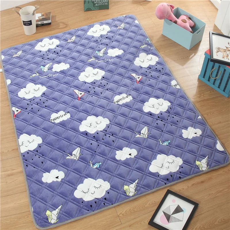 clouds Блестящий детский коврик, обновленный бархатный коврик, 1,2 см, толстый, 1,8*2 м(71x78'), детский коврик для гостиной, спальни, моющийся, без запаха - Цвет: clouds