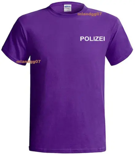 2019 лидер продаж модная футболка Polizei немецкая полицейская рубашка двухсторонняя