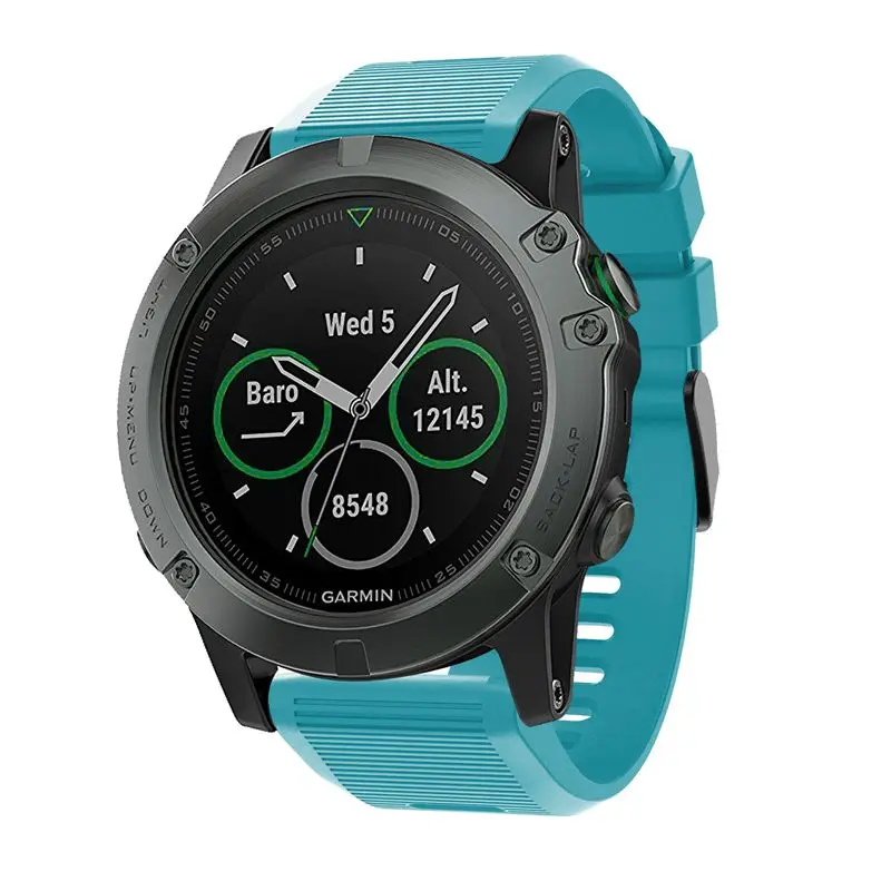 26 мм силиконовый ремешок для смарт-часов Garmin Fenix 6X/5X/5 XPlus/3/3HR/D2 Bravo/Quaitx3 Смарт-часы браслет Спорт Correa