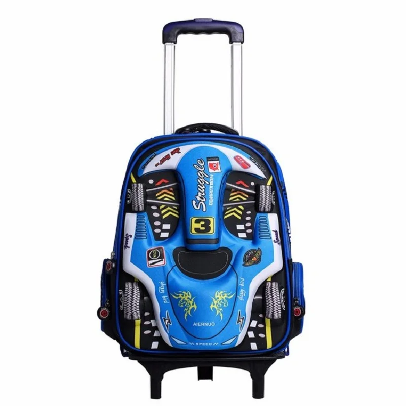 Мультяшный автомобильный 3D Аниме дорожный Багаж Студенческая школьная сумка для
