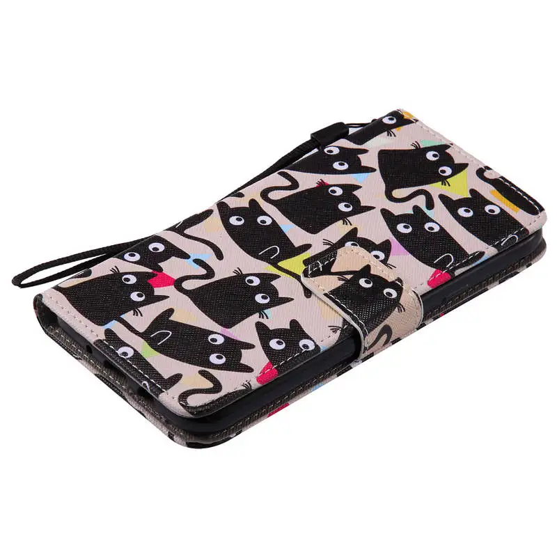 Flip Cover For Samsung J7 2017 US J720 Fashion Print Leather Phone Stand Case Galaxy Protection | Мобильные телефоны и