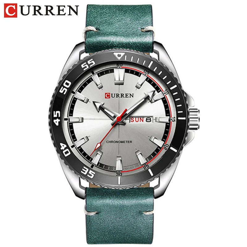 Curren, кварцевые часы для мужчин, Топ бренд, роскошные кожаные мужские часы, модные повседневные спортивные часы, мужские наручные часы, Relogio Masculino