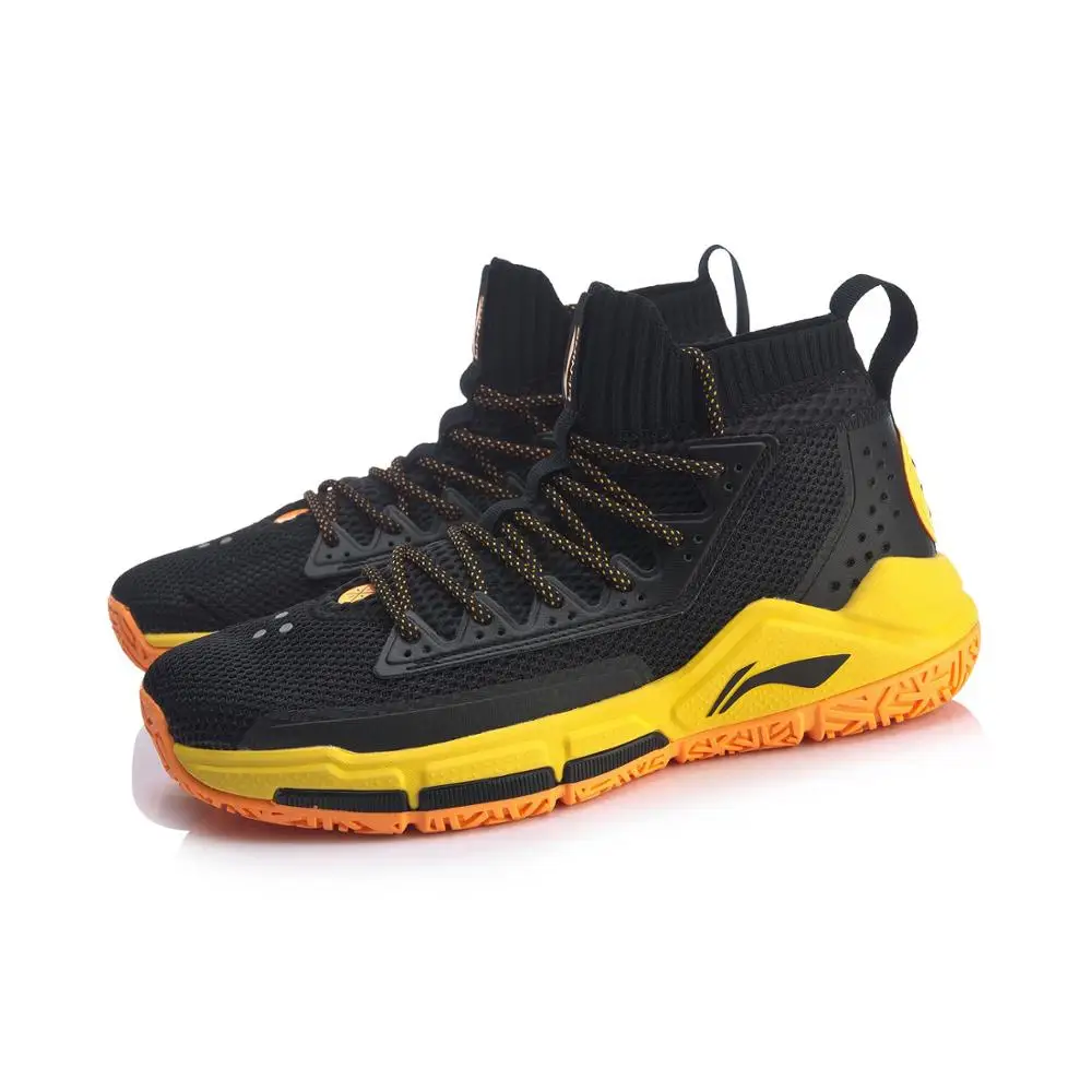 Li Ning Мужская деление V Wade Профессиональная баскетбольная обувь Подушка моно