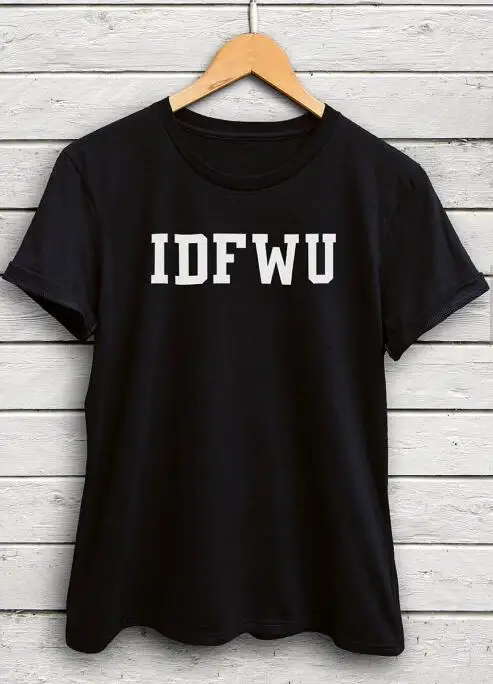 IDFWU футболка с буквенным принтом женские футболки Топы наряды модная одежда