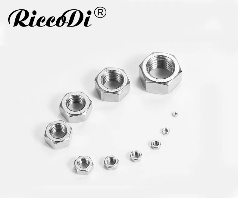 DIN934 M1.6/M2/M2.5/M3/M4/M5-M24 304 Шестигранная гайка из нержавеющей стали | Обустройство дома