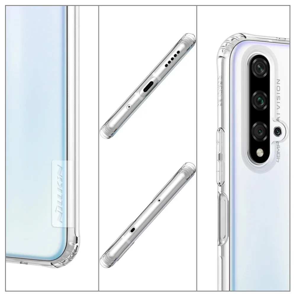 Для huawei Nova 5T чехол Nova 5T чехол NILLKIN натуральный ТПУ, прозрачный мягкий чехол для huawei Nova 5T PRO
