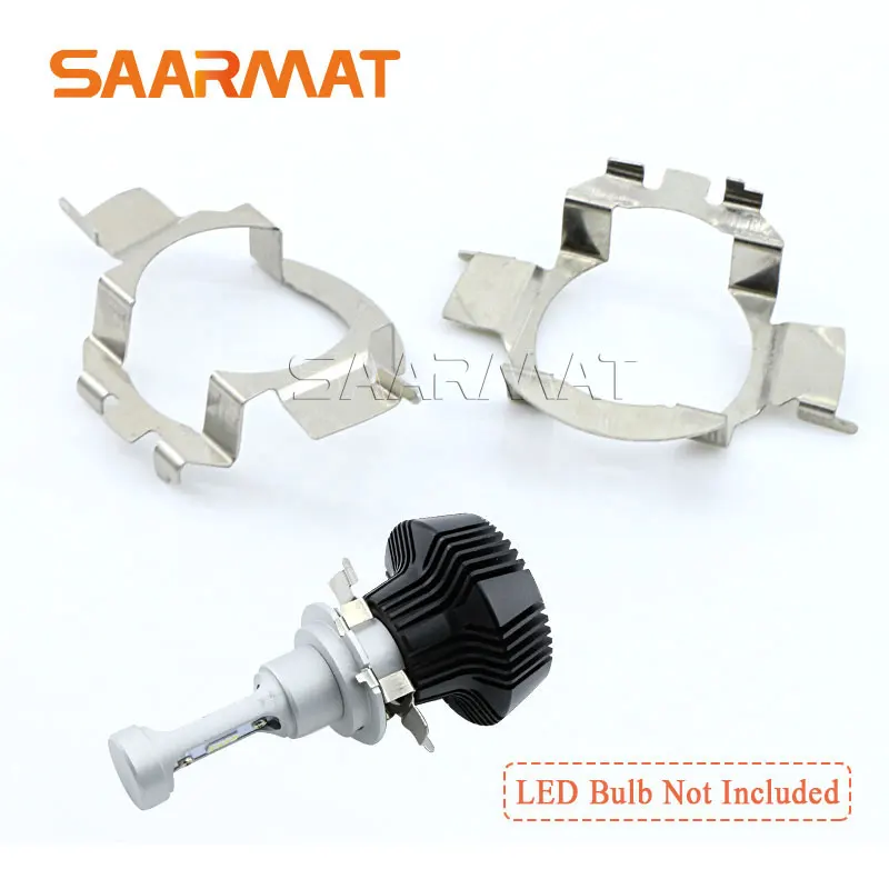 

Пара H7 светодиодный металлический зажим для фар основание держателя лампы для BMW X5 для AUDI A3 A4 для VW для Buick