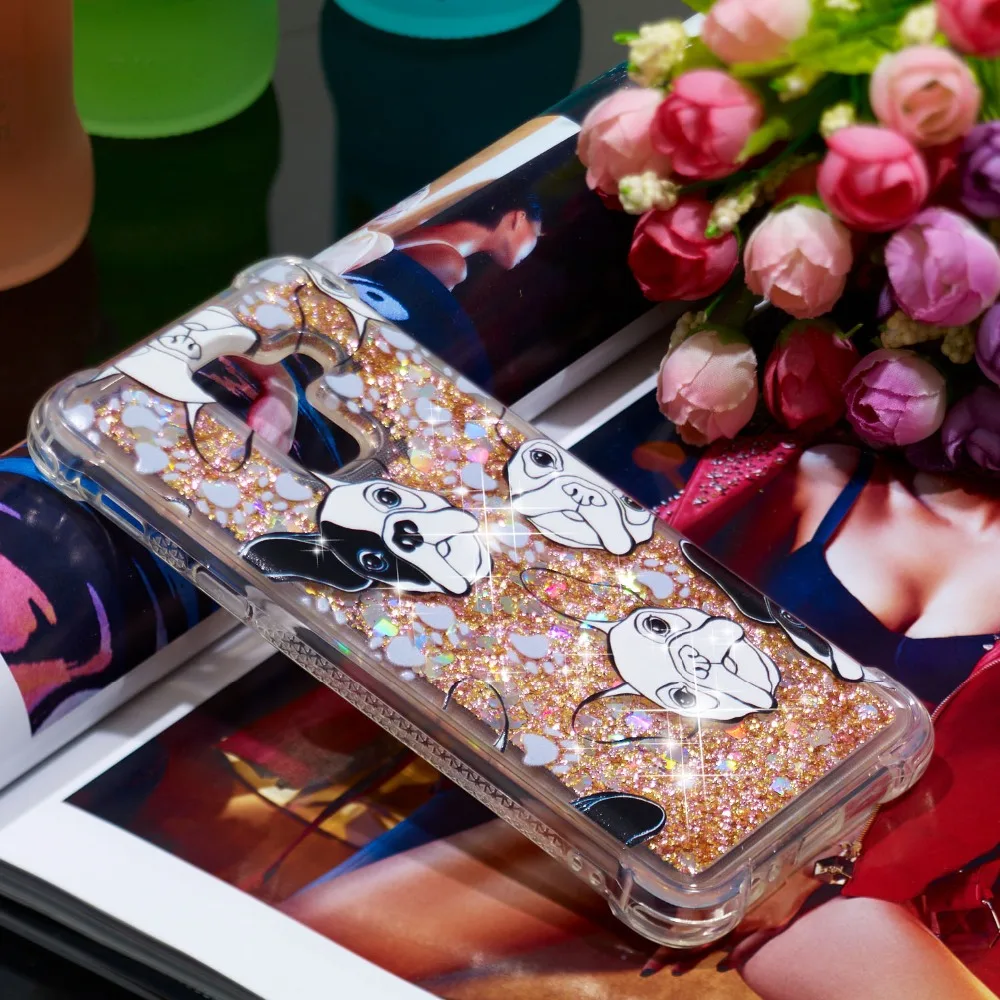 Shockroof With Picture Cute Glitter Floating Quicksand Case For Samsung Galaxy A6 2018 TPU Flowing Liquid Plus | Мобильные телефоны