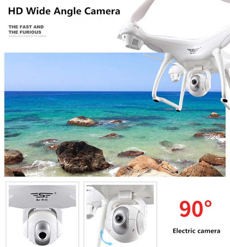 SJRC S70W gps RC Дроны с камерой HD 1080P Следуйте за мной возврат дома Дрон вращающийся