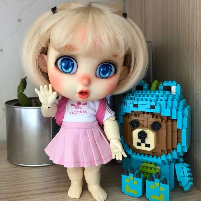 BJD 1/8 Bru SD Обнаженная удивленная кукла выражение различные эмоции модель тела