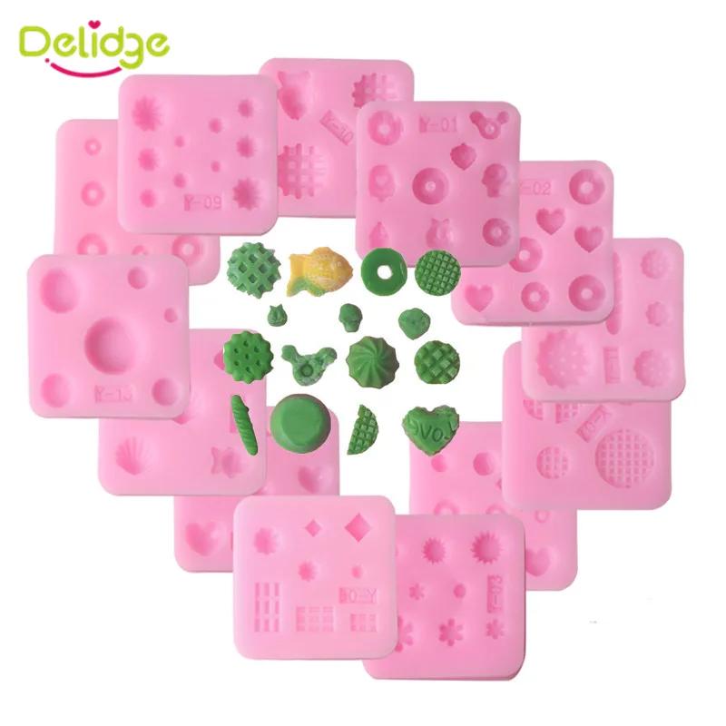 Delidge 13 шт./компл. модные милые Nail Art форма 3D силиконовый помадной форма для торта, печенья, сделай сам, свадебное инструменты для украшения тортов из мастики