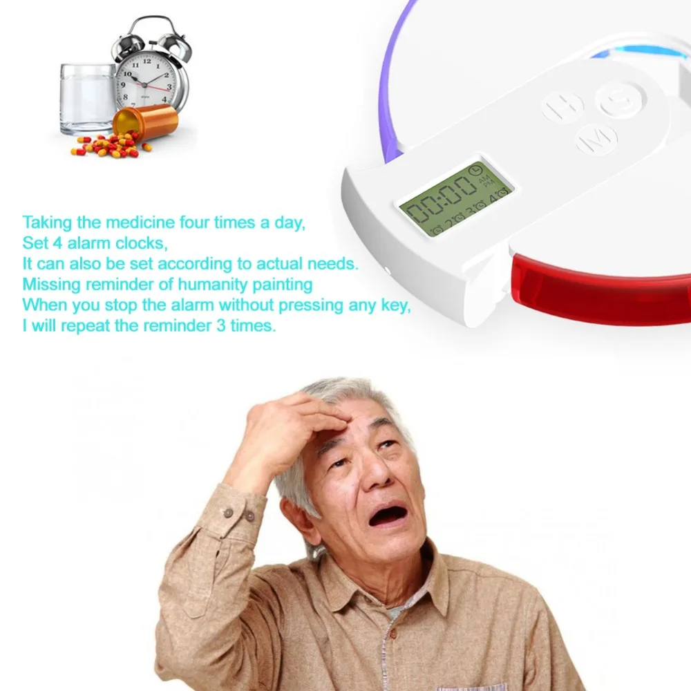 7-дневная коробка для таблеток органайзер дозатор хранилище лекарств