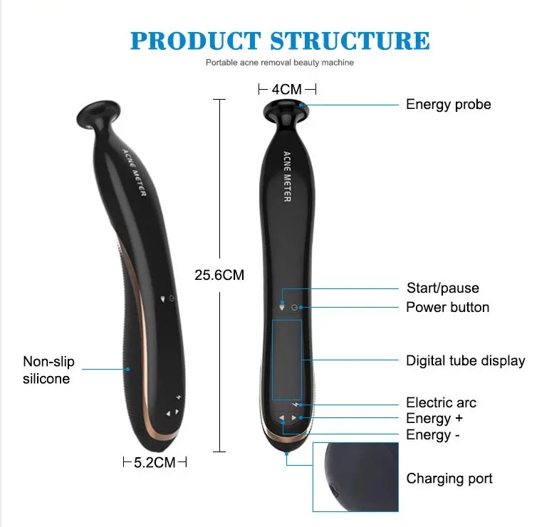 

2021 new product hot sale plasma pen jet peel acne meter for acne freckle removal Acne Pimple Removal Vacuum Suction Facial