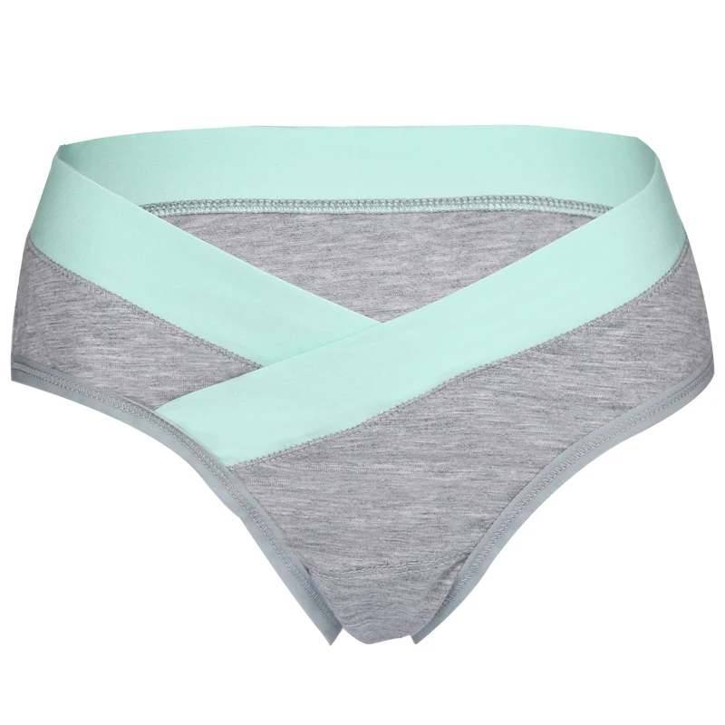 Зеленый дом материнства трусики нижнее белье низкой талией бесшовные Большие размеры разноцветная с