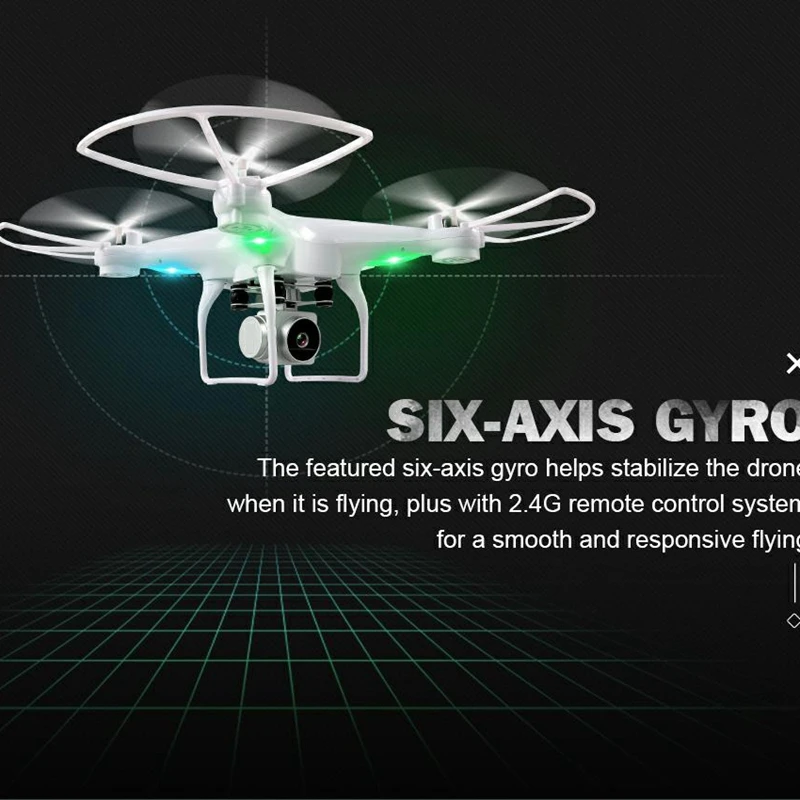 JJRC H68 Радиоуправляемый квадрокоптер с HD WiFi FPV камерой режим удержания высоты