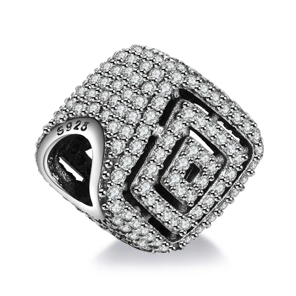 Jewelrypalace стерлингового серебра 925 прямоугольник лабиринт жемчужный бисер
