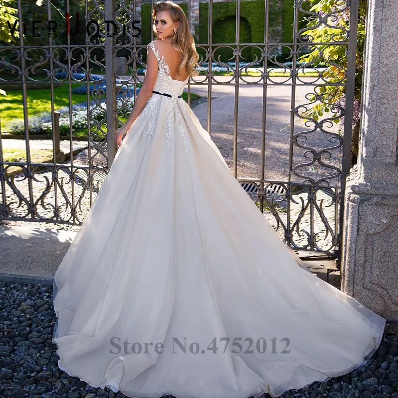 Vestidos De Novia 2019 New Design Chapel Train A-Line Wedding Dress Elegant Spaghetti Straps Sleeveless Bridal Gown | Свадьбы и