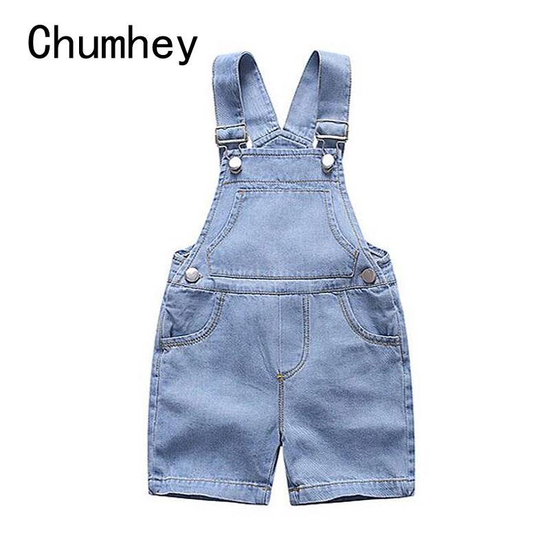 Короткий комбинезон для мальчиков и девочек Chumhey Тонкий джинсовый младенцев