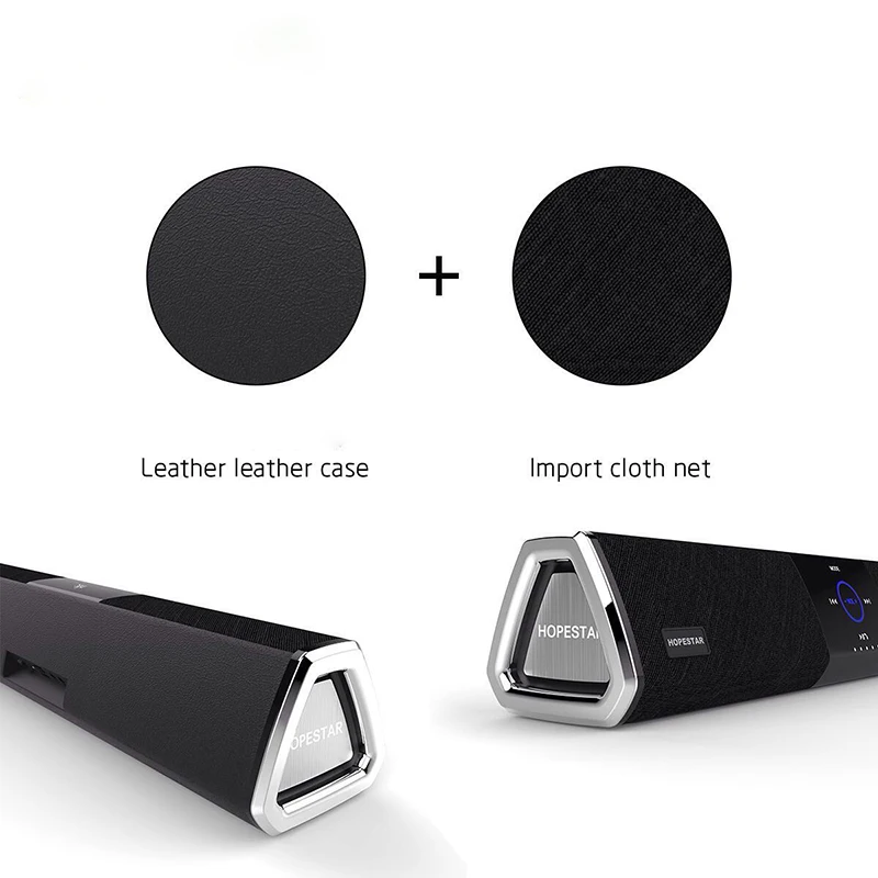 Большая мощность 20 Вт Bluetooth Soundbar Stero светодиодные колонки с функцией телефона +