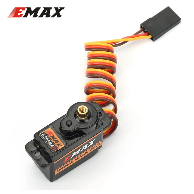 4 шт. оригинальный EMAX ES08MA II Mini металлическая Шестерня Аналоговый сервопривод