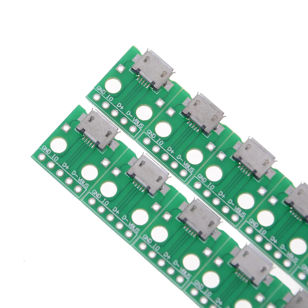 10 шт./лот Новый гнездовой разъем USB 2 0 для DIP 5P переходник 54 мм сварной печатной