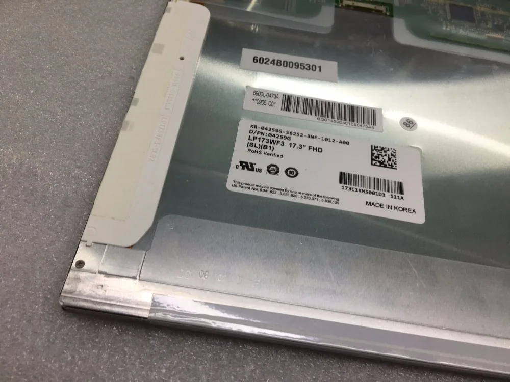 GrassRoot 17 3 &quotдюймовый ЖК экран LP173WF3 SLB1 SLB2 (SL) (B1) для Dell Precision M6700 1920*1080 дисплея|dell lcd
