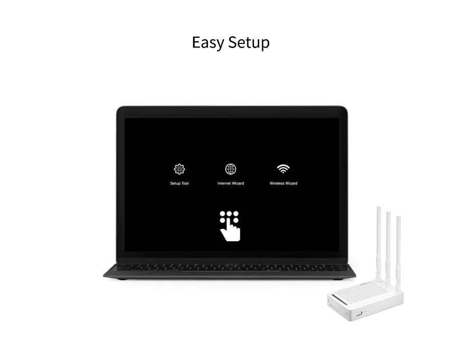 TOTOLINK N302R+ 300 Мбит/с WiFi беспроводной маршрутизатор, универсальный Wi-Fi ретранслятор с 3* 5dBi высокой стабильной антенной, быстрая из России