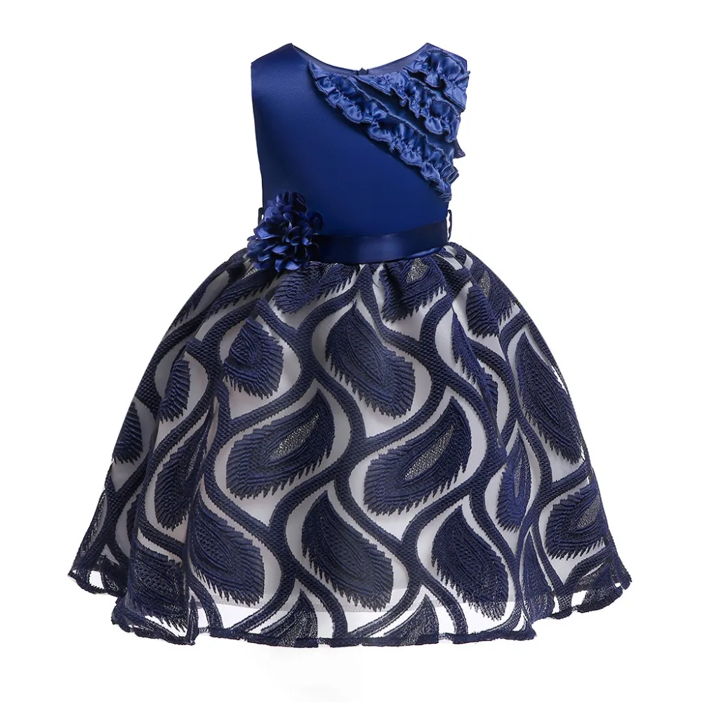 2019 Summer Girls Dresses Teens Baby Girl Birthday Party Wedding Princess Dress 2-10 yrs Kids Print Vestido Children's Clothing | Детская
