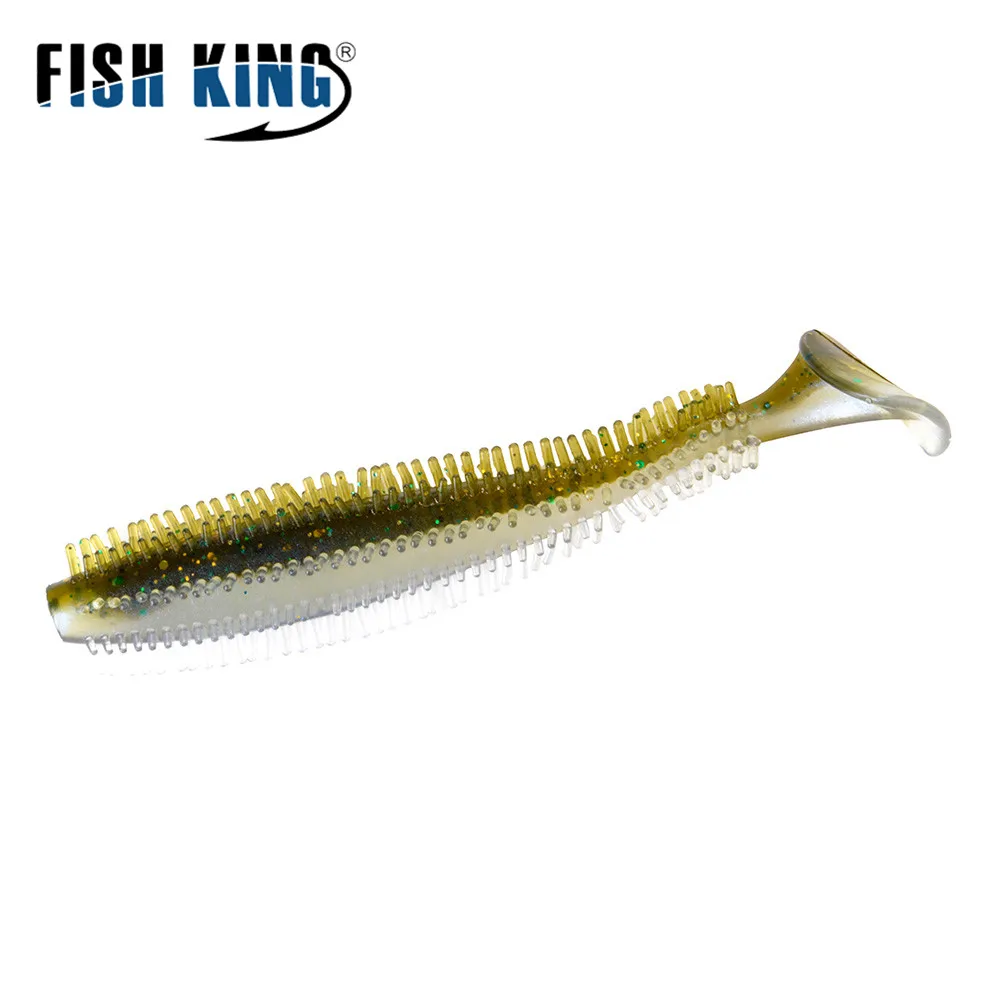 FISH KING, мягкие приманки для рыбалки, 90 мм/4 г, 120 мм/9 г, Т-образный хвост, один хвост, Shad, карп, силиконовые мягкие приманки для рыбалки, снасти