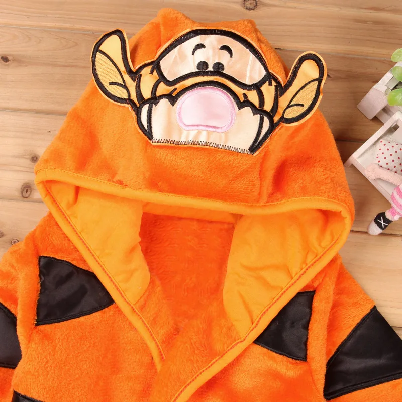 Детский Костюм Русалки для косплея тигра кигуруми милый фланелевый банный Халат