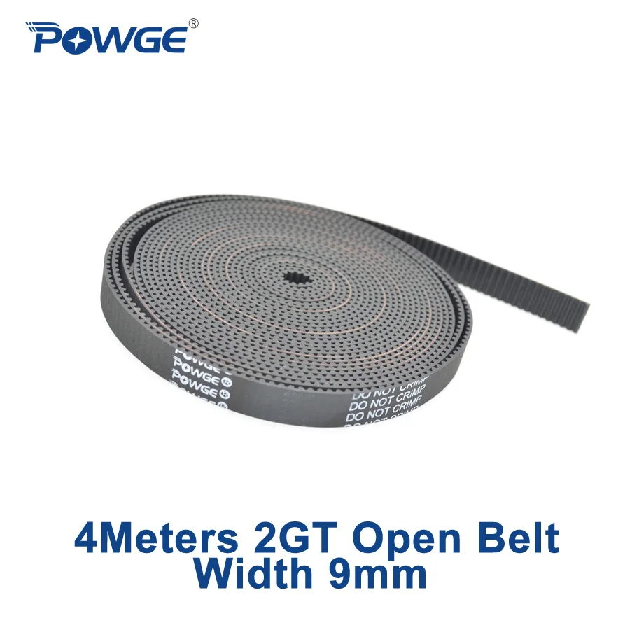 Синхронный ремень синхронизации POWGE 4 м ширина 9 мм резина 2 GT2 2GT мм|gt2 open timing belts|2gt