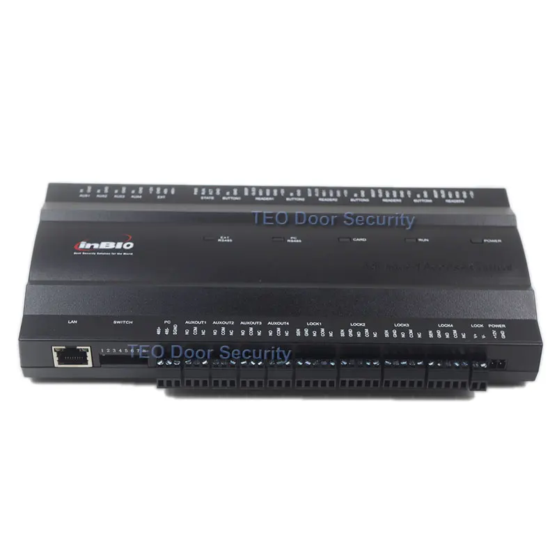 Aux RS485 Inbio460 считыватель отпечатков пальцев 4 двери ворота открывалка контроля