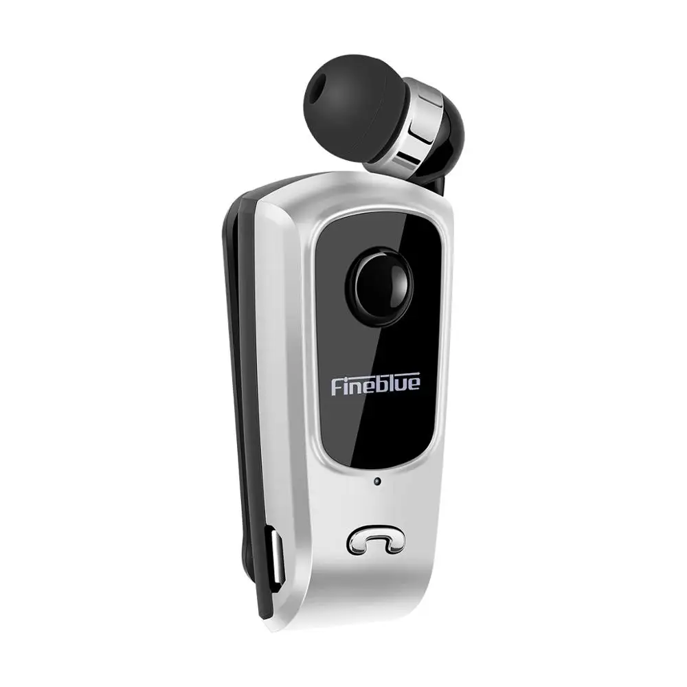Fineblue F920 мини беспроводной Bluetooth шеи клип телескопического типа бизнес наушники вибрации оповещения износ стерео Спорт Auriculares - Цвет: Silver no box