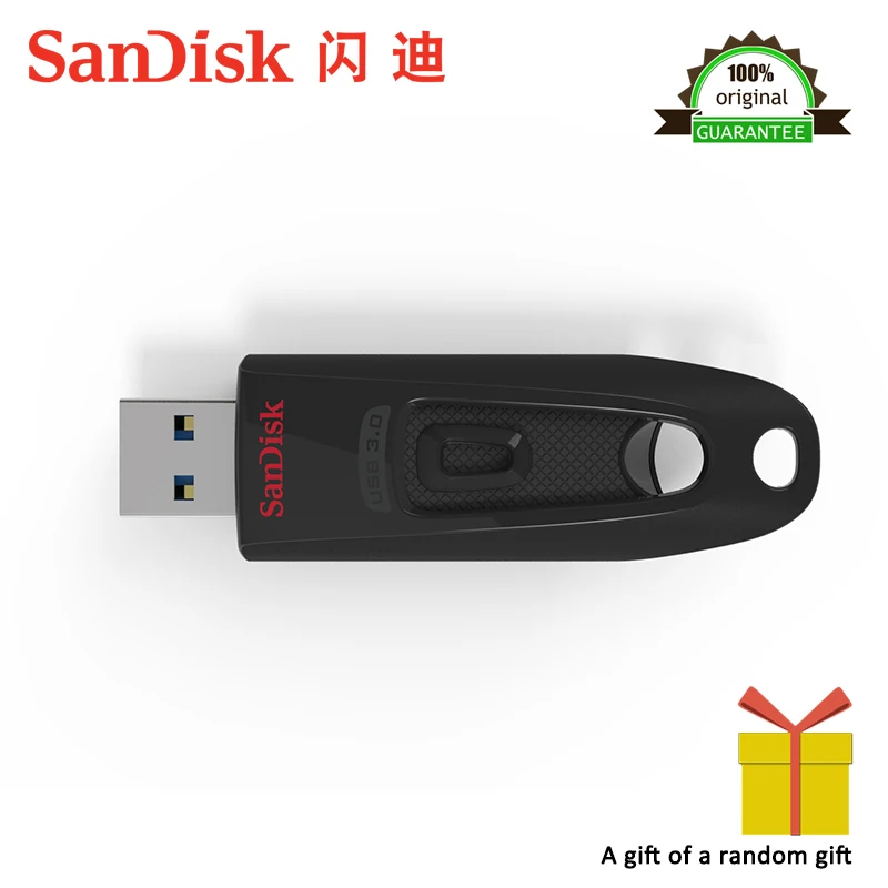 100% Оригинал SanDisk CZ48 USB3.0 флеш-накопитель 32 Гб 64 карта памяти 100 МБ/с./с скорость