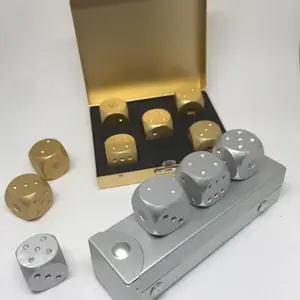 Развлекательные игры Mounchain, 5 шт., алюминиевая искусственная портативная комнатная развлекательная игра, набор игральных костей