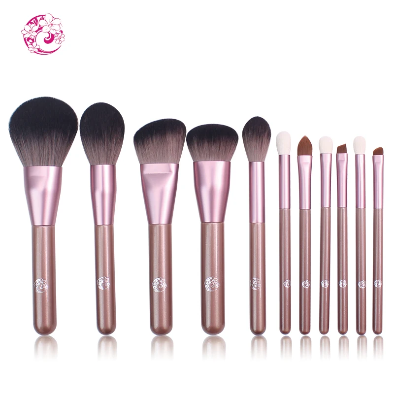 ENERGY Brand Professional 11pcs  Makeup Brush Set Make Up Brushes Brochas Maquillaje Pinceaux Maquillage zw0