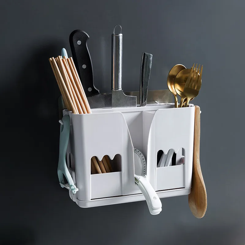 Держатель для сушки кухни поднос настенная ложка вилка палочки еды столовые