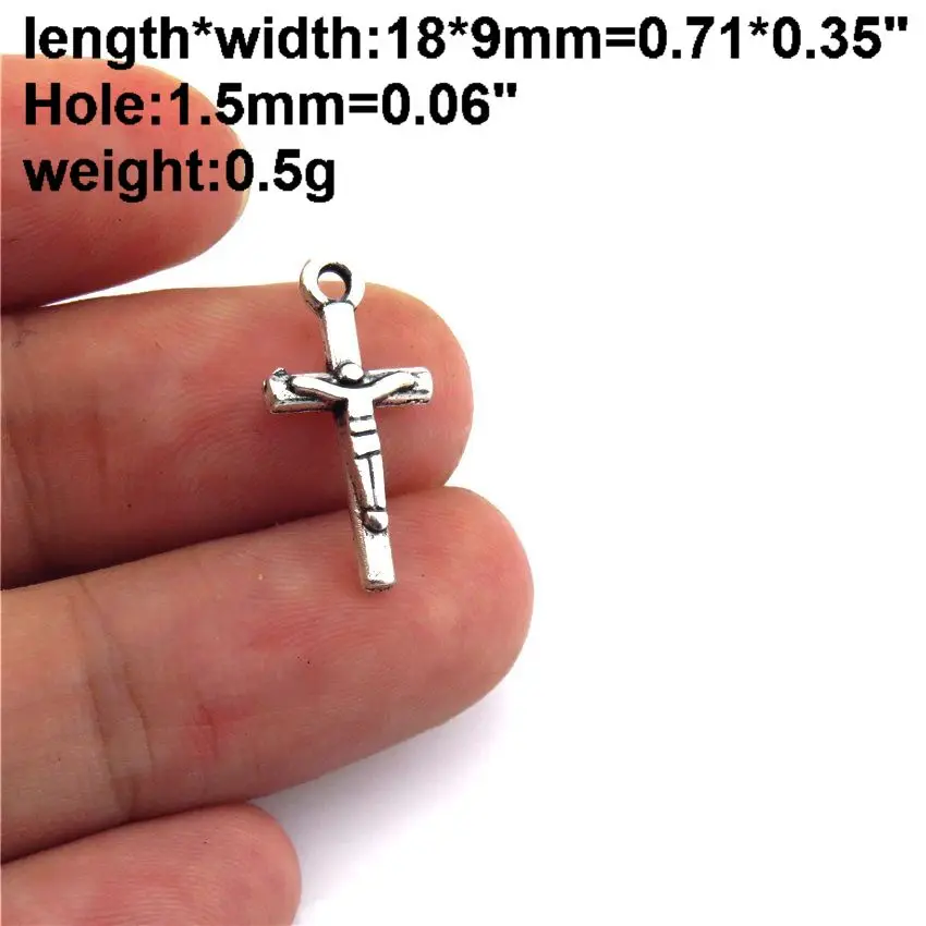 No26-20pcs 21714 Винтажный серебряный крест, крылья Иисуса, подвески, Подвески для изготовления ювелирных изделий, ручная работа, подвески, сделай сам, ожерелье, No25-48 - Окраска металла: No26-20pcs