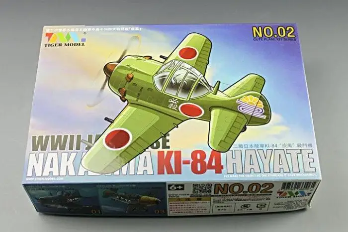 Tiger 102 Второй мировой войны японский Nakajima KI-84 Hayate Fighter Q Edition милая серия пластиковый самолет комплект моделей конструктор