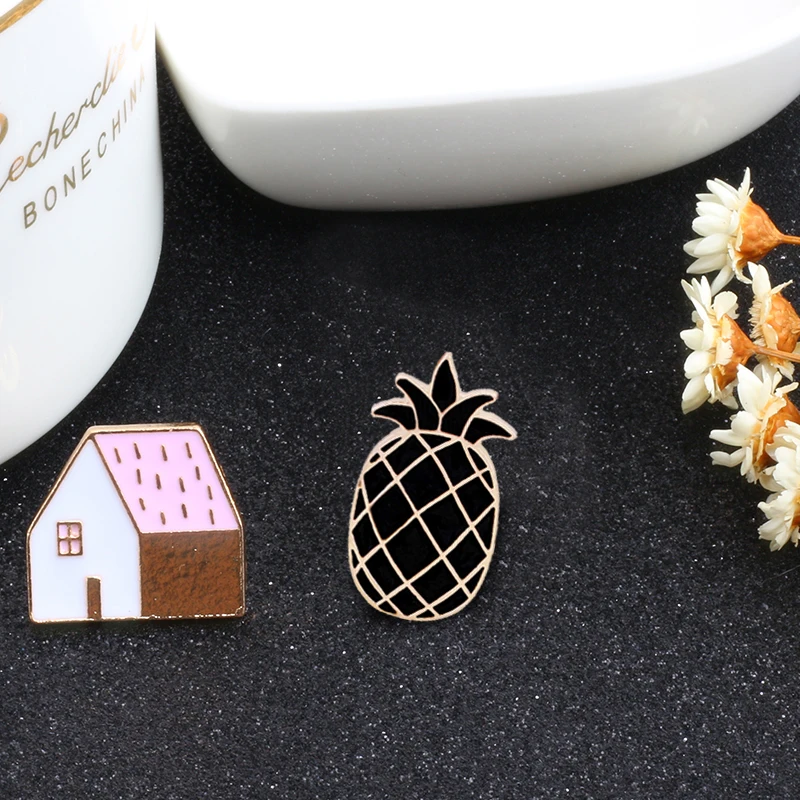 4 шт./компл. мультяшная овчина корпус дом в форме ананаса | Украшения и аксессуары