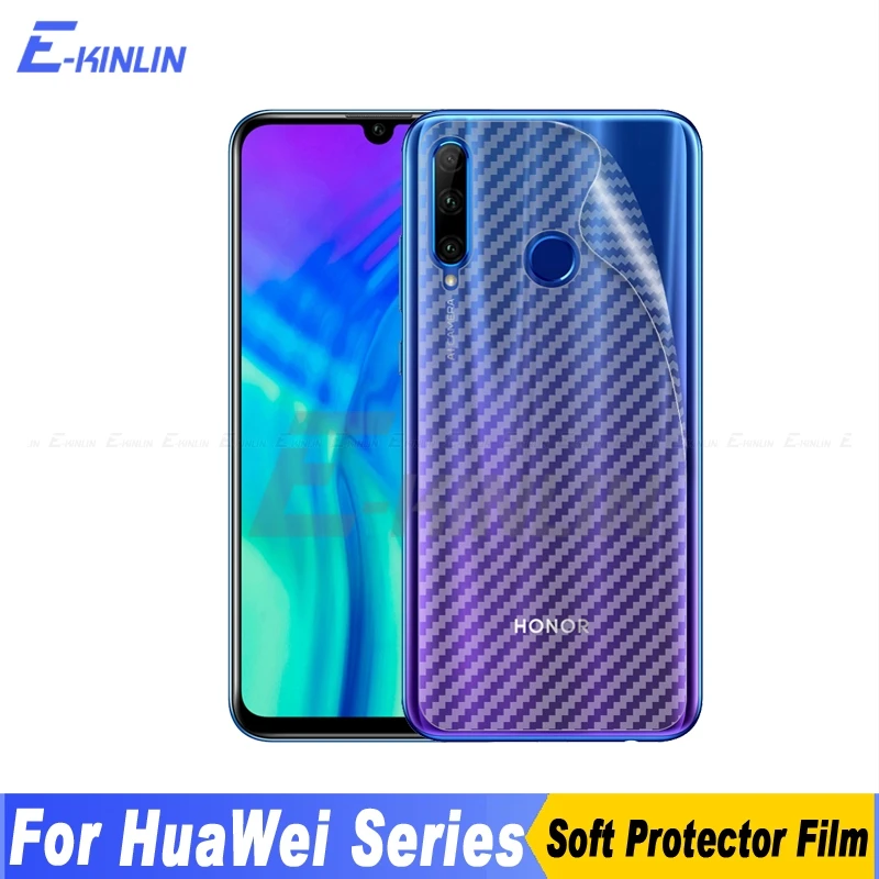 3D углеродное волокно задняя крышка Защитная пленка для экрана для HuaWei Honor Note 10i 20i 20S View 30 20 10 Pro Lite V9 Play не стекло