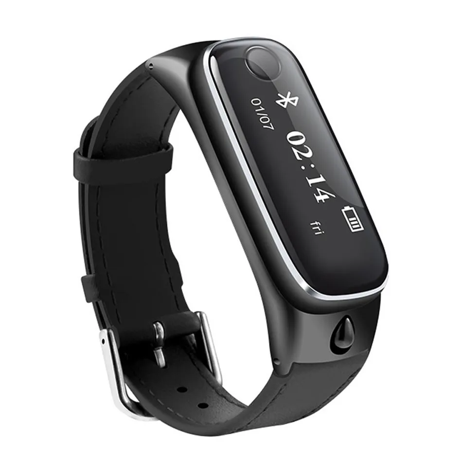 M6 плюс мода Bluetooth умный спортивный браслет Smartband кожаный наручный с трекером сна