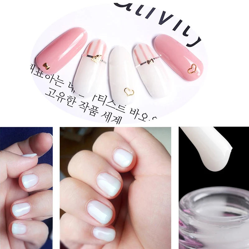 Yiday полупрозрачный лак для молока Гель долговечный УФ гель ногтей мл французский